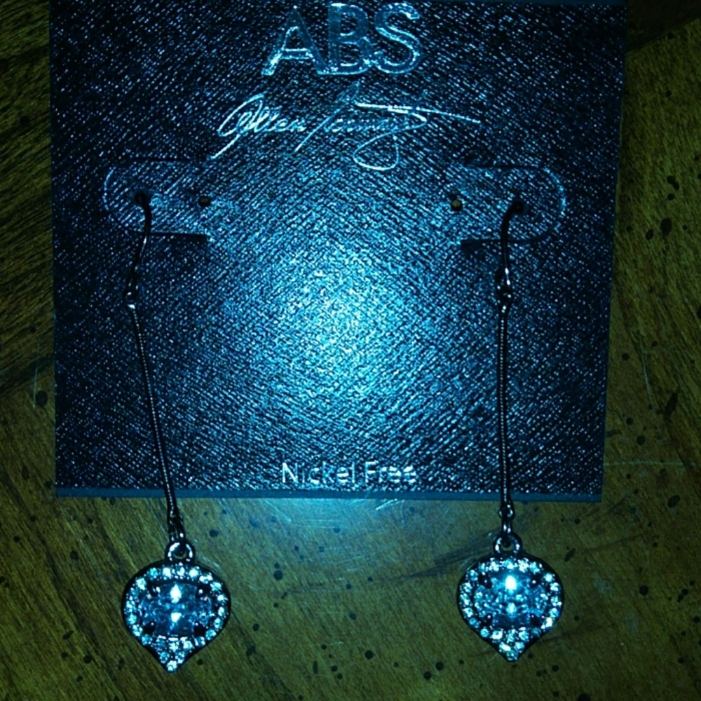 Allen Schwartz gunmetal earrings